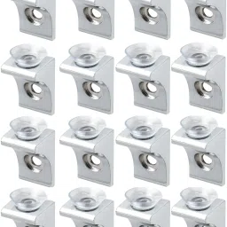 ALUMINIUM L-TYPE BRACKET FOR GLASS FIX. 0.5" Shelf Bracket-25