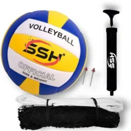 Fancy volleyboll bolls With Nylons net And With Air pump Volleyball - Size: 4-picture-23
