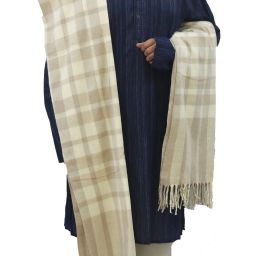 Vrinde Wool Checkered Men Shawl-image-73