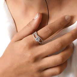 evie silver ring Alloy Ring-image-9