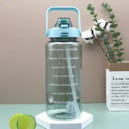 2000ml Sipper Transparent Water Bottle for Men-Women for Gym-Travel 2000 ml Water Bottle-image-14