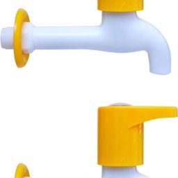 Royal Yellow Plastic Long Body Bib Tap for Bathroom, Kitchen (Pack of 2) Bib Tap Faucet-image-62