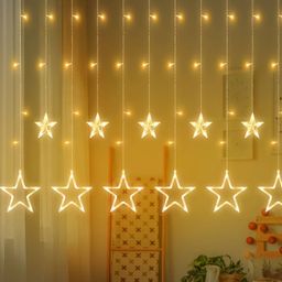 SPARK WORLD Yellow Star Shaped LED String Lights image 5