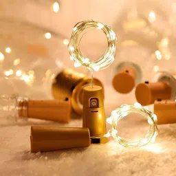 SPARK WORLD Yellow Rice Shaped String Lights image 3