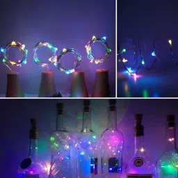 SPARK WORLD Blue & Red Rice Shaped  String Lights image 2