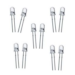 3mm White Blue LED (Pack of 10)-12