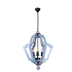 Fos Lighting Distressed Grey 6 Light Ceiling Lamp image 3