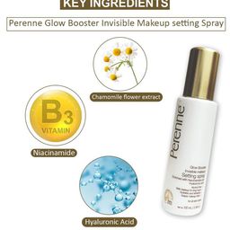 Perenne Glow Booster Invisible Makeup Setting Spray with Niacinamide & Hyaluron - 100 ml image 4
