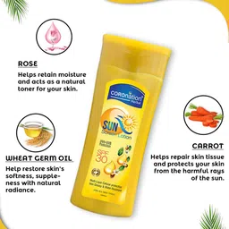 COROnation Herbal Non-Greasy Sunscreen Lotion SPF30 with Rose & Carrot Extracts - 100ml image 3