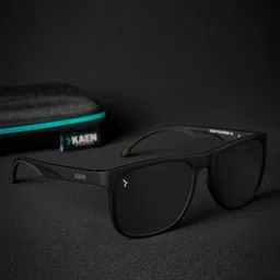 Eyewearlabs Unisex Rectangle Sunglasses with Polarised Lens ELKASKoryC2 image 5