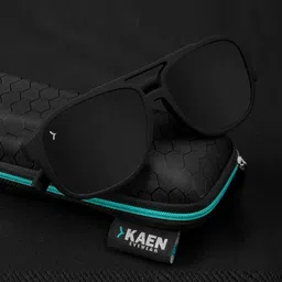 Eyewearlabs Unisex Rectangle Sunglasses with Polarised Lens ELKASKlayC1 image 4