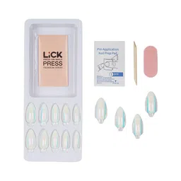 LICK 14 Pcs Holographic Chromatic Reusable Nail Extensions with Application Kit -LKC-54-13 image 2