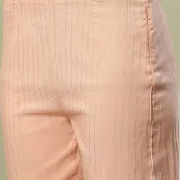 Rangriti Striped Thread Work Kurta with Palazzos & With Dupatta image 4