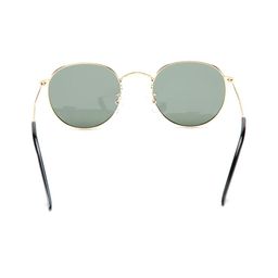 Intellilens Unisex Green Lens & Gold-Toned Round Sunglasses with Polarised and UV Protected Lens image 3