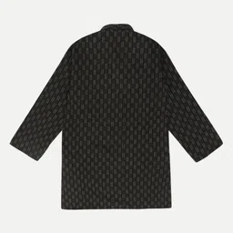 Pro-Ethic STYLE DEVELOPER Boys Black Striped Regular Kurta with Pyjamas image 3