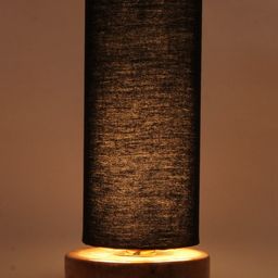 Devansh Black & Brown Solid Traditional Column Lamp image 3