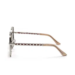 YourSpex Unisex Brown Lens & Silver-Toned Square with UV Protected Lens LS316-C05-P02 image 2