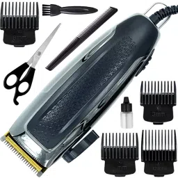 ghc Waterproof Professional Corded Beard Mustache Hair Trimmer High Power Hair Clipper Electric Razor (0.8mm to 12mm Trimming Range) 66 Fully Waterproof Grooming Kit 1000 minRuntime 4 Length Settings-5