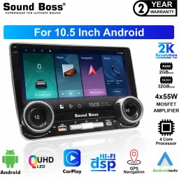 QLED 2K Diamond Pro+ Series Androidify 4th Gen 10.5 Inch (2GB/32GB) Android Car Stereo-picture-27