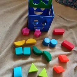 Shape Sorting Cube With 18 Shape And Different Color-CUBE BLUE-488--image-50