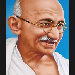 mahatma gandhi photo frame, freedom fighter photo Digital Reprint 14 inch x 10 inch Painting-image-56