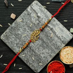 Designer Rakhi-12 Kundan, Pearl RakhiSet-image-0