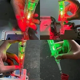 trk impex Electrical Tester Pen Voltage Sensitivity Compact Pen Dual Color LED Light Digital Voltage Tester image 4