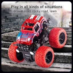 Wlco-Mini Monster Trucks Friction Powered Cars for Kids Big Rubber Tires-image-96