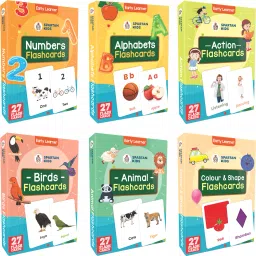 Alphabet,Number,Action,colour&shape,Animal,Bird Kids Flash cards-8