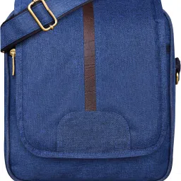 Blue Men & Women Sling Bag Blue Stylish Linen Textured Cross Body Sling Bag For Men VM-SL06-image-67