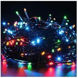 150 LEDs 24.99 m Multicolor Color Changing, Flickering String Rice Lights-image-3