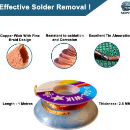 Soldering wire 63 -37 0.8 mm 50 gm, Soldering Paste Flux, desoldering wick 20 W Temperature Controlled-image-81