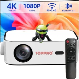 TOPPRO YG550 Android 9.0 Full HD 1GB DDR4/32GB (840 ANSI) 5G WiFi/BT5 With IPS Display (10000 lm / 2 Speaker / Wireless / Remote Controller) Portable Projector-10