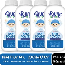 Natural Baby Powder with Neem, Aloe Vera, Derma Tested (Pack of 4)-image-20