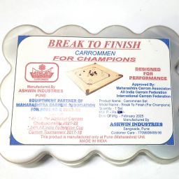 BREAK TO FINISH FOR CHAMPIONS- Official Competition Carrom Pawns-image-31