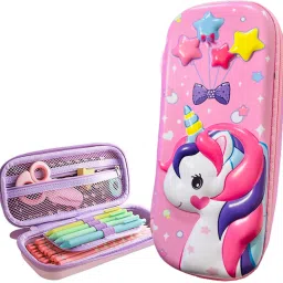 Big capacity for storing and organizing Pouch Unicorn Art EVA Pencil Box-22