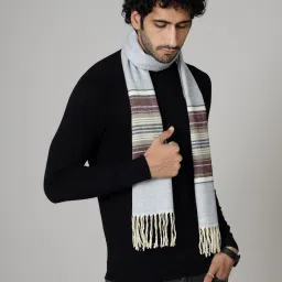Ravaiyaa - Attitude Is Everything Striped Men Muffler-image-24