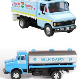 New Launch Combo Pack of ( Mini Transporter & Mother Dairy ) Truck Toy-image-16