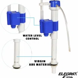 Saving Toilet Repair Kit with Dual Flush Valve, 10 inch Flush siphon and 6-10" Fill Valve Flush Tank Lever-18