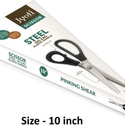 Scissor 10" Steel Zig Zag with Plastic Handle, Cutting Zigzag Pattern in Fabric, Scissors-image-71