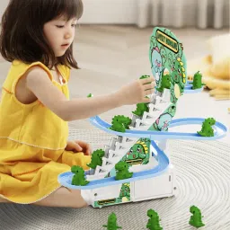 Duck Slide Toy Set, Automatic Stair-Climbing Race Track Set-DUCK TRACK-42-image-0