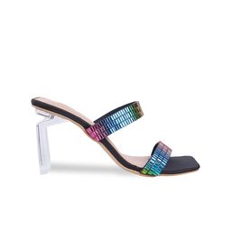 Metro Embellished Open Toe Block Heels image 3
