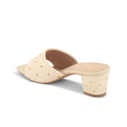 Elevato Basics Embellished Open Toe Block Heels image 4