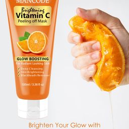 MANCODE Brightening Vitamin C Peel Off Mask For Deep Cleansing - 100 ml image 2