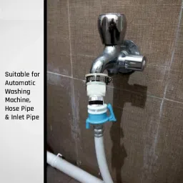 nipram national 4Mtr Flexible Inlet Hose Pipe With Universal Adapter,Top Load Washing Machine 4Mtr Flexible Inlet Hose Pipe With Universal Adapter Top Load Washing Machine Hose Pipe image 5