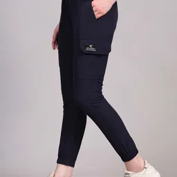 Dpassion Women Mid-Rise Running Cargo Sports Joggers-picture-36