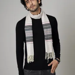Ravaiyaa - Attitude Is Everything Striped Men Muffler-image-97