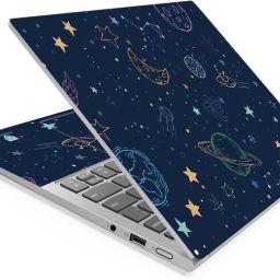 Anweshas Planet Space Full Panel Laptop Skins Upto 15.6 inch - No Residue, Bubble Free - Removable HD Quality Printed Vinyl/Sticker/Cover Self Adhesive Vinyl Laptop Decal 15.6-24