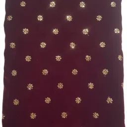 Unstitched Velvet Multi-purpose Fabric Embroidered-image-97