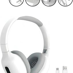 Premium Quality Superior Sound Wireless Comfortable Fit with Type-C Cable Bluetooth & Wired Headset-image-80
